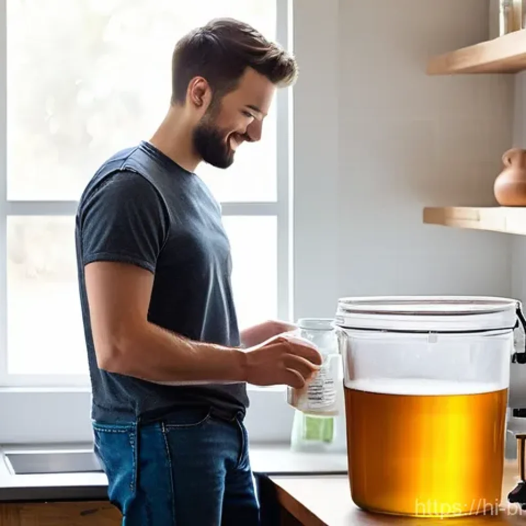 홈브루잉 장비 추천 - **Prompt 1: The Aspiring Homebrewer's First Setup**
"A bright, inviting image of a young adult, ...