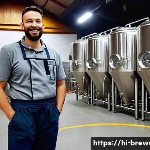 Home 27 브루어리 수익성 분석 - **Prompt 1: "A detailed, brightly lit indoor scene of a modern craft brewery's production floor. Foc...