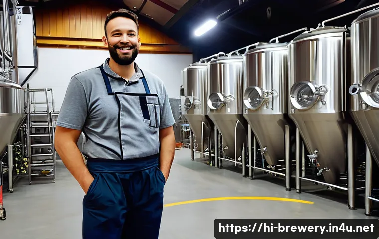 브루어리 수익성 분석 - **Prompt 1: "A detailed, brightly lit indoor scene of a modern craft brewery's production floor. Foc...