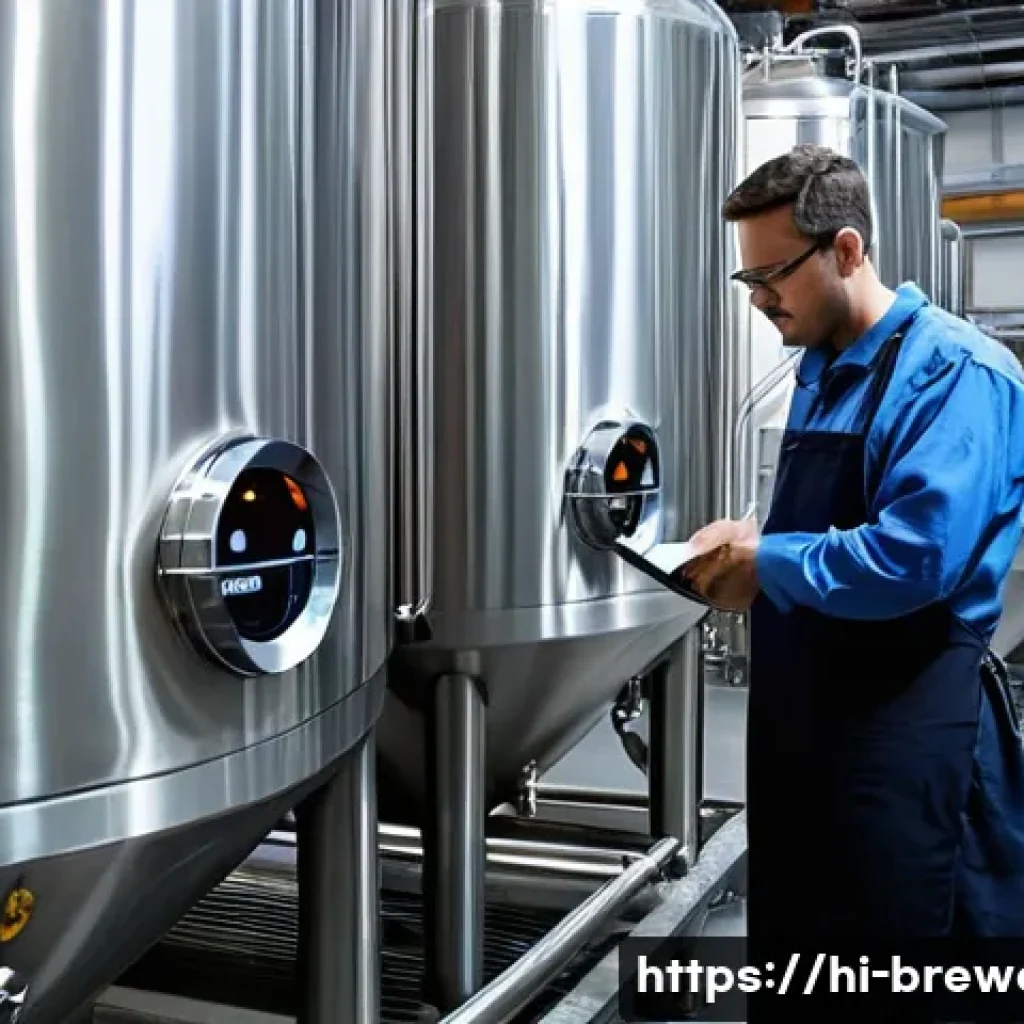 브루어리 운영 관리 - **Prompt 1: State-of-the-Art Brewery with Focus on Quality and Technology**
"A wide shot of a pr...